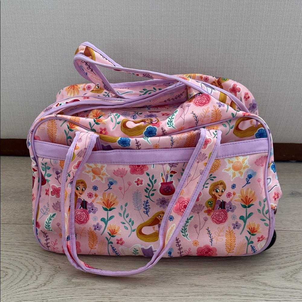 Disney Store Rapunzel Duffle Bag/Rolling Travel Bag